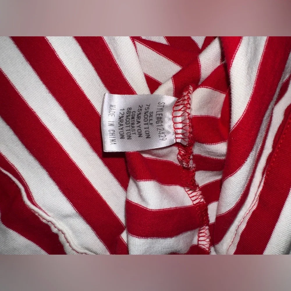 JODIFL Red and White Striped Top - Picture 6 of 6
